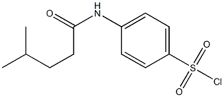 4-(4-methylpentanamido)benzene-1-sulfonyl chloride 结构式