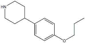 4-(4-propoxyphenyl)piperidine 结构式