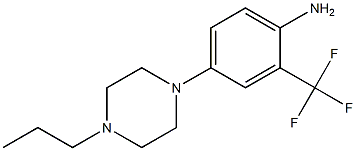 4-(4-propylpiperazin-1-yl)-2-(trifluoromethyl)aniline 结构式