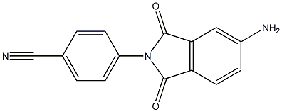 4-(5-amino-1,3-dioxo-2,3-dihydro-1H-isoindol-2-yl)benzonitrile 结构式