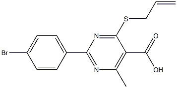 4-(allylthio)-2-(4-bromophenyl)-6-methylpyrimidine-5-carboxylic acid 结构式