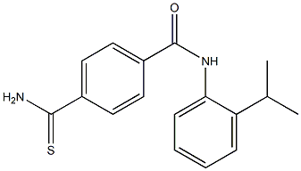 4-(aminocarbonothioyl)-N-(2-isopropylphenyl)benzamide 结构式