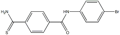 4-(aminocarbonothioyl)-N-(4-bromophenyl)benzamide 结构式