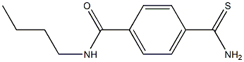 4-(aminocarbonothioyl)-N-butylbenzamide 结构式