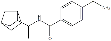 4-(aminomethyl)-N-(1-{bicyclo[2.2.1]heptan-2-yl}ethyl)benzamide 结构式