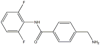 4-(aminomethyl)-N-(2,6-difluorophenyl)benzamide 结构式