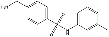 4-(aminomethyl)-N-(3-methylphenyl)benzenesulfonamide 结构式