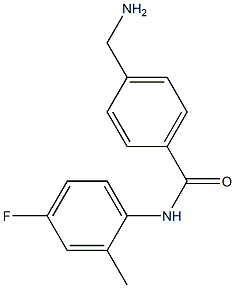 4-(aminomethyl)-N-(4-fluoro-2-methylphenyl)benzamide 结构式