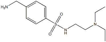 4-(aminomethyl)-N-[2-(diethylamino)ethyl]benzenesulfonamide 结构式