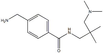 4-(aminomethyl)-N-{2-[(dimethylamino)methyl]-2-methylpropyl}benzamide 结构式