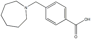 4-(azepan-1-ylmethyl)benzoic acid 结构式