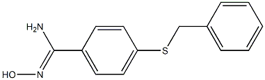 4-(benzylsulfanyl)-N'-hydroxybenzene-1-carboximidamide 结构式