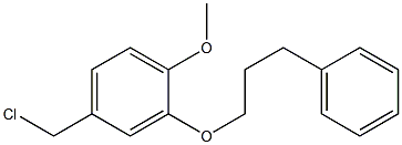 4-(chloromethyl)-1-methoxy-2-(3-phenylpropoxy)benzene 结构式