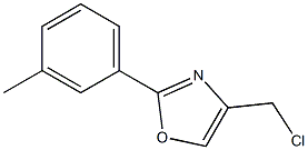 4-(chloromethyl)-2-(3-methylphenyl)-1,3-oxazole 结构式