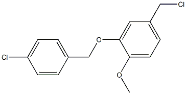 4-(chloromethyl)-2-[(4-chlorophenyl)methoxy]-1-methoxybenzene 结构式