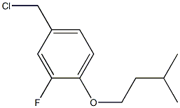 4-(chloromethyl)-2-fluoro-1-(3-methylbutoxy)benzene 结构式