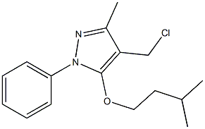 4-(chloromethyl)-3-methyl-5-(3-methylbutoxy)-1-phenyl-1H-pyrazole 结构式