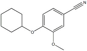 4-(cyclohexyloxy)-3-methoxybenzonitrile 结构式