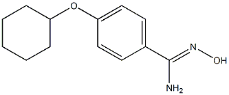 4-(cyclohexyloxy)-N'-hydroxybenzene-1-carboximidamide 结构式
