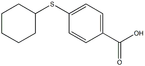 4-(cyclohexylsulfanyl)benzoic acid 结构式