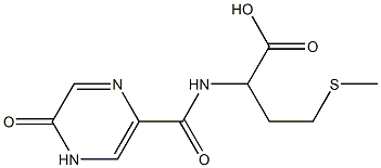 4-(methylsulfanyl)-2-[(5-oxo-4,5-dihydropyrazin-2-yl)formamido]butanoic acid 结构式