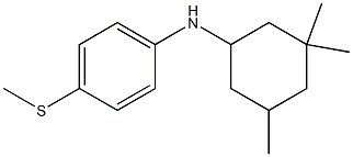 4-(methylsulfanyl)-N-(3,3,5-trimethylcyclohexyl)aniline 结构式