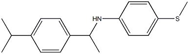 4-(methylsulfanyl)-N-{1-[4-(propan-2-yl)phenyl]ethyl}aniline 结构式