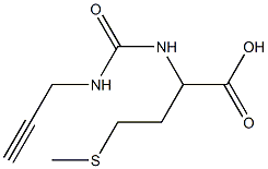 4-(methylthio)-2-{[(prop-2-ynylamino)carbonyl]amino}butanoic acid 结构式