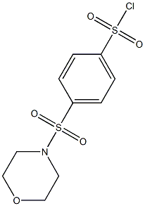 4-(morpholine-4-sulfonyl)benzene-1-sulfonyl chloride 结构式