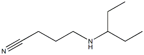 4-(pentan-3-ylamino)butanenitrile 结构式