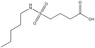 4-(pentylsulfamoyl)butanoic acid 结构式
