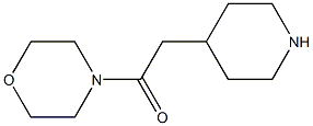 4-(piperidin-4-ylacetyl)morpholine 结构式