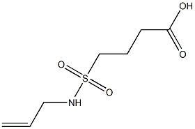 4-(prop-2-en-1-ylsulfamoyl)butanoic acid 结构式