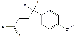4,4-difluoro-4-(4-methoxyphenyl)butanoic acid 结构式