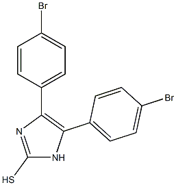 4,5-bis(4-bromophenyl)-1H-imidazole-2-thiol 结构式