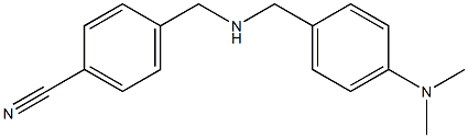 4-[({[4-(dimethylamino)phenyl]methyl}amino)methyl]benzonitrile 结构式