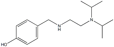 4-[({2-[bis(propan-2-yl)amino]ethyl}amino)methyl]phenol 结构式
