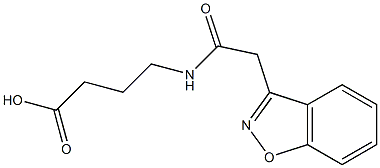 4-[(1,2-benzisoxazol-3-ylacetyl)amino]butanoic acid 结构式