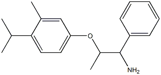 4-[(1-amino-1-phenylpropan-2-yl)oxy]-2-methyl-1-(propan-2-yl)benzene 结构式