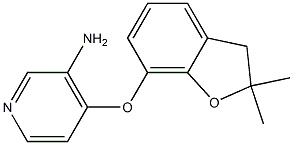 4-[(2,2-dimethyl-2,3-dihydro-1-benzofuran-7-yl)oxy]pyridin-3-amine 结构式
