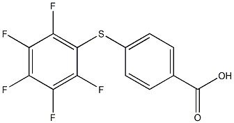 4-[(2,3,4,5,6-pentafluorophenyl)sulfanyl]benzoic acid 结构式