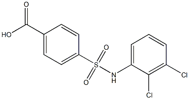 4-[(2,3-dichlorophenyl)sulfamoyl]benzoic acid 结构式