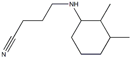 4-[(2,3-dimethylcyclohexyl)amino]butanenitrile 结构式