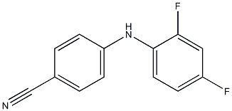 4-[(2,4-difluorophenyl)amino]benzonitrile 结构式