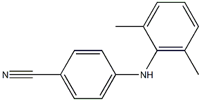 4-[(2,6-dimethylphenyl)amino]benzonitrile 结构式