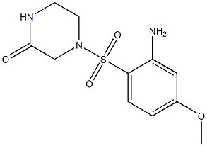 4-[(2-amino-4-methoxybenzene)sulfonyl]piperazin-2-one 结构式