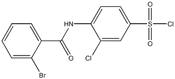 4-[(2-bromobenzene)amido]-3-chlorobenzene-1-sulfonyl chloride 结构式