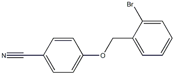 4-[(2-bromobenzyl)oxy]benzonitrile 结构式