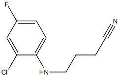 4-[(2-chloro-4-fluorophenyl)amino]butanenitrile 结构式