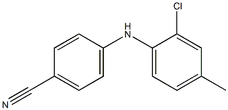 4-[(2-chloro-4-methylphenyl)amino]benzonitrile 结构式